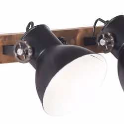 vidaXL Industrial Wall Lamp Black E27 Bedside Reading Light Living Room - Additional view 5