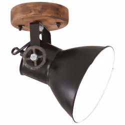 vidaXL Industrial Wall/Ceiling Lamps 2 pcs Black 20x25 cm E27 - Additional view 2