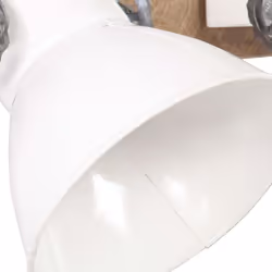 vidaXL Industrial Wall Lamp White E27 Bedside Reading Light Fixture Hallway - Additional view 6