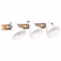 vidaXL Industrial Wall Lamp White E27 Bedside Reading Light Fixture Hallway