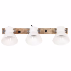 vidaXL Industrial Wall Lamp White E27 Bedside Reading Light Fixture Hallway