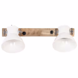 vidaXL Industrial Wall Lamp White E27 Hallway Bedside Reading Light Fixture