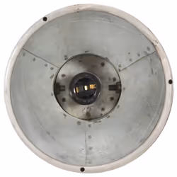 vidaXL Mango Wood Industrial Ceiling Lamp Silver E27 Home Decor Pendant Light - Additional view 6
