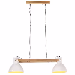 vidaXL Industrial Hanging Lamp 25 W White 109 cm E27 Hanging Light Living Room