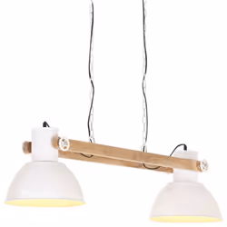 vidaXL Industrial Hanging Lamp 25 W White 109 cm E27 Hanging Light Living Room - Additional view 5