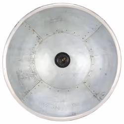 vidaXL Industrial Hanging Lamp 25 W Silver Round 40 cm E27 Ceiling Light Home - Additional view 8