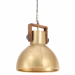 vidaXL Industrial Hanging Lamp 25 W Brass Round 40 cm E27 Ceiling Light Home