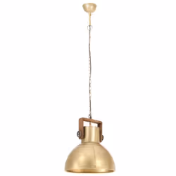 vidaXL Industrial Hanging Lamp 25 W Brass Round 40 cm E27 Ceiling Light Home - Additional view 4