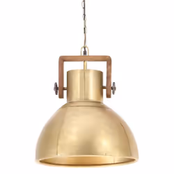 vidaXL Industrial Hanging Lamp 25 W Brass Round 40 cm E27 Ceiling Light Home - Additional view 5
