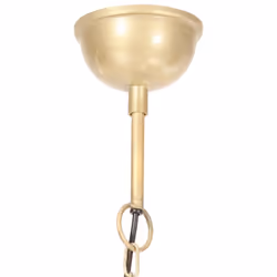 vidaXL Industrial Hanging Lamp 25 W Brass Round 40 cm E27 Ceiling Light Home - Additional view 7