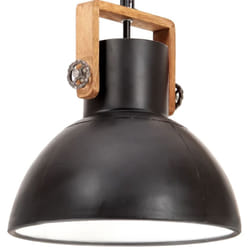 vidaXL Industrial Hanging Lamp 25 W Round E27 Light Multi Colours Multi Sizes - black, 40 cm