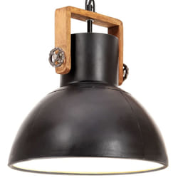 vidaXL Industrial Hanging Lamp 25 W Round E27 Light Multi Colours Multi Sizes - black, 30 cm