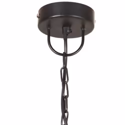 vidaXL Industrial Hanging Lamp 25 W Round E27 Light Multi Colours Multi Sizes - black, 30 cm - Additional view 6