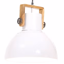 vidaXL Industrial Hanging Lamp 25 W White Round 40 cm E27 Ceiling Light Home