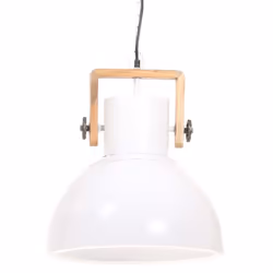 vidaXL Industrial Hanging Lamp 25 W White Round 40 cm E27 Ceiling Light Home