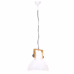 vidaXL Industrial Hanging Lamp 25 W White Round 40 cm E27 Ceiling Light Home - Additional view 6