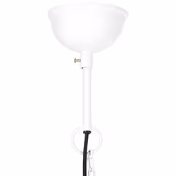 vidaXL Industrial Hanging Lamp 25 W White Round 40 cm E27 Ceiling Light Home - Additional view 7