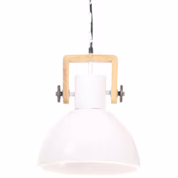vidaXL Industrial Hanging Lamp 25 W Round E27 Light Multi Colours Multi Sizes - white, 30 cm
