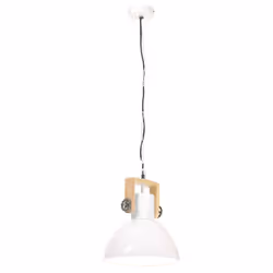 vidaXL Industrial Hanging Lamp 25 W Round E27 Light Multi Colours Multi Sizes - white, 30 cm - Additional view 5