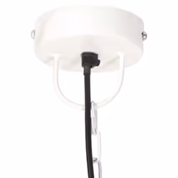 vidaXL Industrial Hanging Lamp 25 W Round E27 Light Multi Colours Multi Sizes - white, 30 cm - Additional view 6