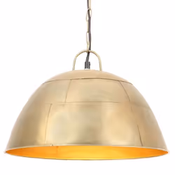 vidaXL Industrial Vintage Hanging Lamp 25 W Round E27 41cm/31cm Multi Colours - brass, 41 cm