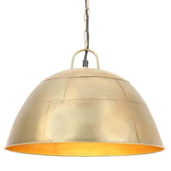vidaXL Industrial Vintage Hanging Lamp 25 W Round E27 41cm/31cm Multi Colours - brass, 41 cm