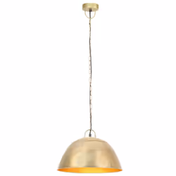vidaXL Industrial Vintage Hanging Lamp 25 W Round E27 41cm/31cm Multi Colours - brass, 41 cm