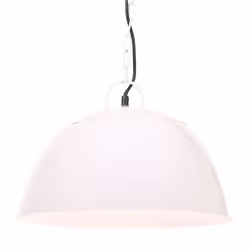 vidaXL Industrial Vintage Hanging Lamp 25 W White Round 41 cm E27 Ceiling