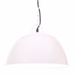 vidaXL Industrial Vintage Hanging Lamp 25 W White Round 41 cm E27 Ceiling