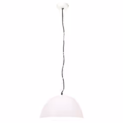 vidaXL Industrial Vintage Hanging Lamp 25 W White Round 41 cm E27 Ceiling