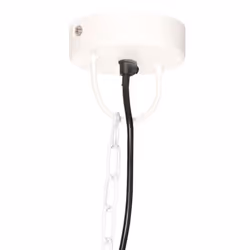 vidaXL Industrial Vintage Hanging Lamp 25 W White Round 41 cm E27 Ceiling - Additional view 4