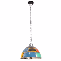 vidaXL Industrial Vintage Hanging Lamp 25 W Round E27 41cm/31cm Multi Colours - multicolour, 41 cm