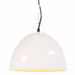 vidaXL Industrial Vintage Hanging Lamp 25 W Round E27 41cm/31cm Multi Colours - white, 31 cm