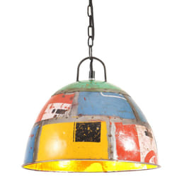 vidaXL Industrial Vintage Hanging Lamp 25 W Round E27 41cm/31cm Multi Colours - multicolour, 31 cm