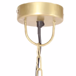 vidaXL Industrial Hanging Lamp 25 W Round E27 Lighting Î¦ 32/42cm Multi Colours - brass, 42 cm - Additional view 5