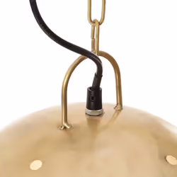 vidaXL Industrial Hanging Lamp 25 W Round E27 Lighting Î¦ 32/42cm Multi Colours - brass, 42 cm - Additional view 6