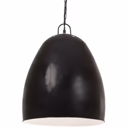 vidaXL Industrial Hanging Lamp 25 W Black Round 42 cm E27 Ceiling Light