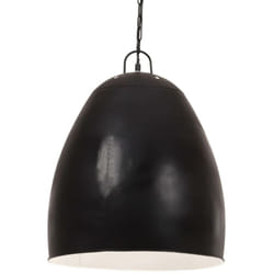vidaXL Industrial Hanging Lamp 25 W Black Round 42 cm E27 Ceiling Light