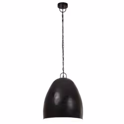 vidaXL Industrial Hanging Lamp 25 W Black Round 42 cm E27 Ceiling Light