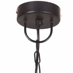 vidaXL Industrial Hanging Lamp 25 W Black Round 42 cm E27 Ceiling Light - Additional view 5