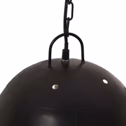 vidaXL Industrial Hanging Lamp 25 W Black Round 42 cm E27 Ceiling Light - Additional view 6