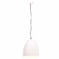 vidaXL Industrial Hanging Lamp 25 W White Round 42 cm E27 Ceiling Light Home