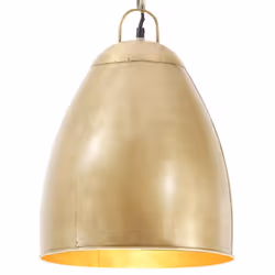 vidaXL Industrial Hanging Lamp 25 W Round E27 Lighting Î¦ 32/42cm Multi Colours - brass, 32 cm