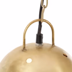 vidaXL Industrial Hanging Lamp 25 W Round E27 Lighting Î¦ 32/42cm Multi Colours - brass, 32 cm - Additional view 6