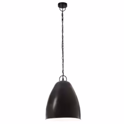 vidaXL Industrial Hanging Lamp 25 W Black Round 32 cm E27 Ceiling Light