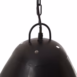vidaXL Industrial Hanging Lamp 25 W Black Round 32 cm E27 Ceiling Light - Additional view 6