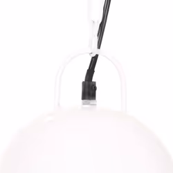 vidaXL Industrial Hanging Lamp 25 W White Round 32 cm E27 Ceiling Light Home - Additional view 6