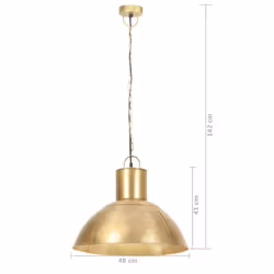 vidaXL Hanging Lamp 25 W Round E27 Lighting Fixture Multi Colours Multi Sizes - brass, 48 cm - Additional view 8
