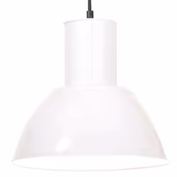 vidaXL Hanging Lamp 25 W White Round 28.5 cm E27 Ceiling Pendant Light Fixture
