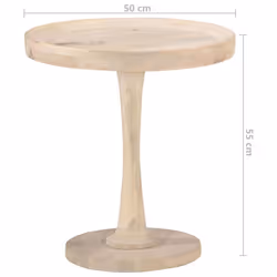 vidaXL Solid Mango Wood Side Table End Tea Coffee Table Furniture Living Room